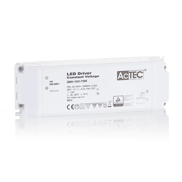AcTEC Q8H driver LED CV 12 V, 75 W AcTEC