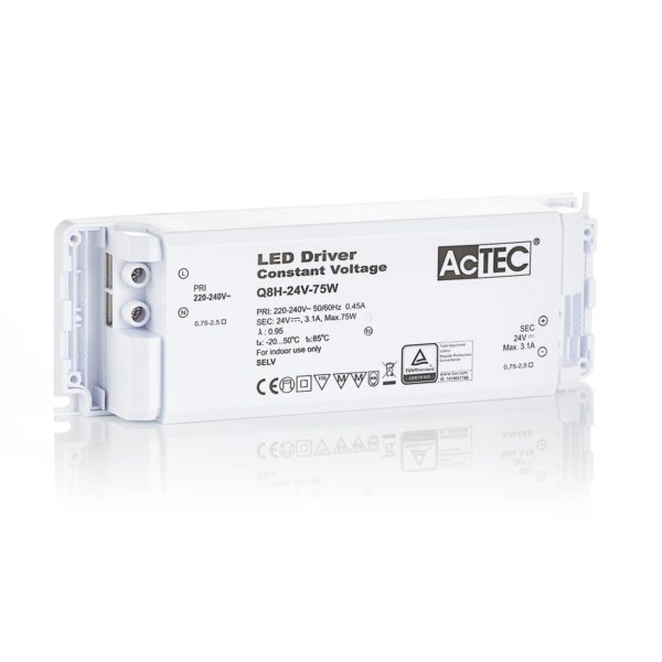 AcTEC Q8H driver LED CV 24V, 75 W AcTEC