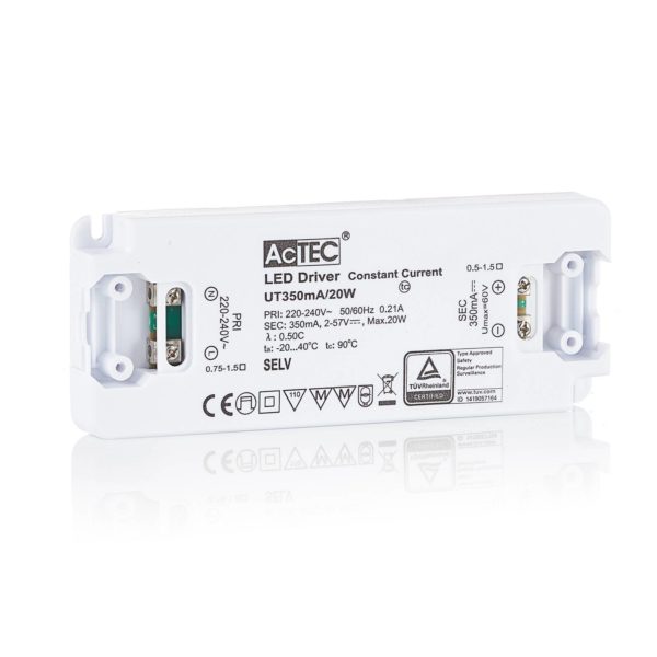 AcTEC Slim driver LED CC 350 mA, 20W AcTEC