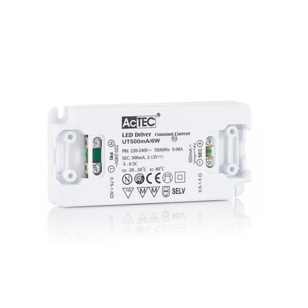AcTEC Slim driver LED CC 500mA, 6 W AcTEC