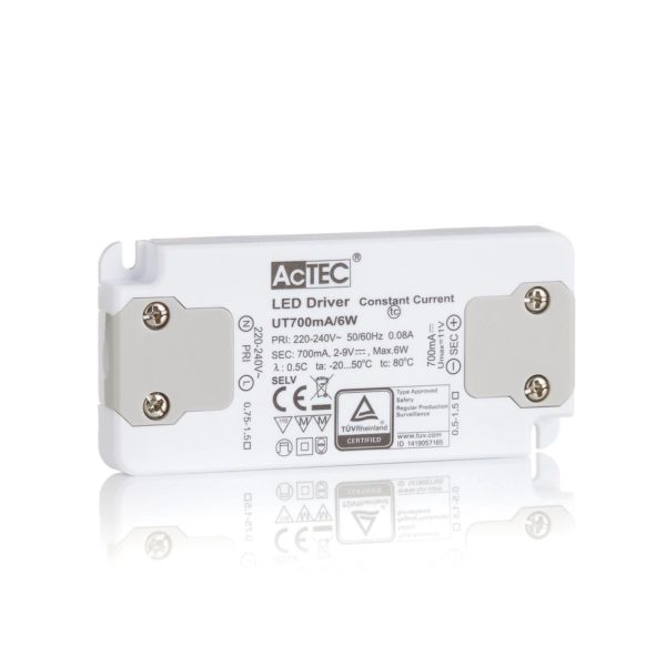 AcTEC Slim driver LED CC 700mA, 6 W AcTEC