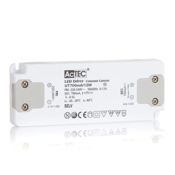 AcTEC Slim driver LED CC 700mA, 12W AcTEC
