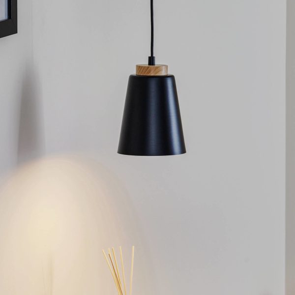 EMIBIG LIGHTING Suspension Bolero 1, à 1 lampe, noire EMIBIG LIGHTING