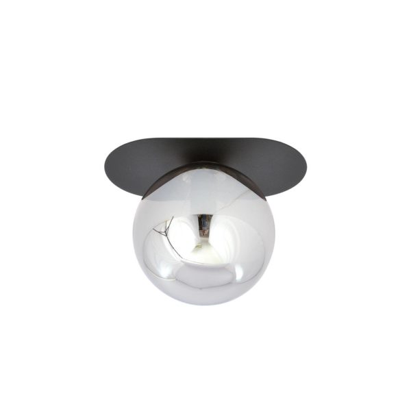 EMIBIG LIGHTING Plafonnier Plaza, noir/graphite, à une lampe EMIBIG LIGHTING
