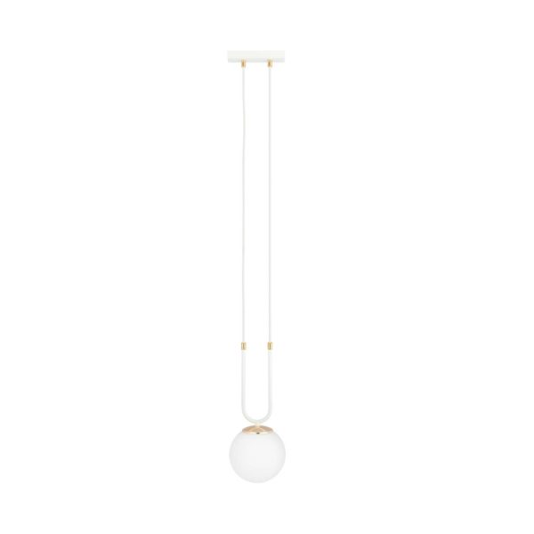 EMIBIG LIGHTING Suspension Glam, blanche/opale, une lampe EMIBIG LIGHTING