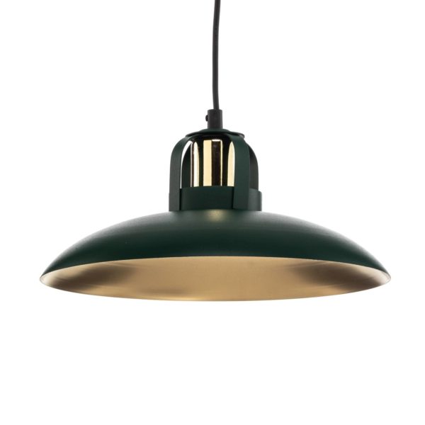 Eko-Light Suspension Felix, verte/dorée, à 1 lampes Eko-Light