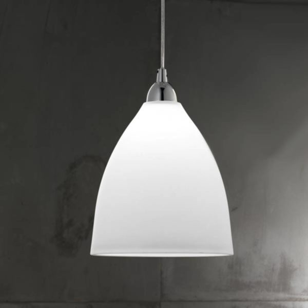 Fabas Luce Suspension en verre PROVENZA 20 cm blanc Fabas Luce