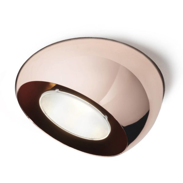 Fabbian Spot encastrable LED Tools recouvert de cuivre Fabbian