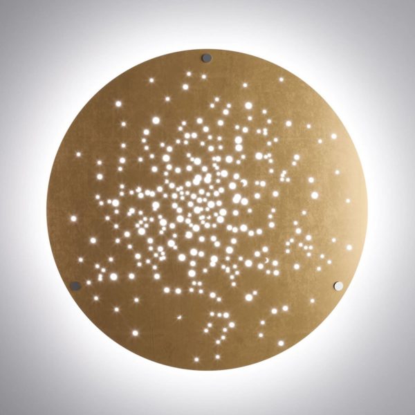 Fabbian Lens applique LED Ø 90 cm bronze Fabbian