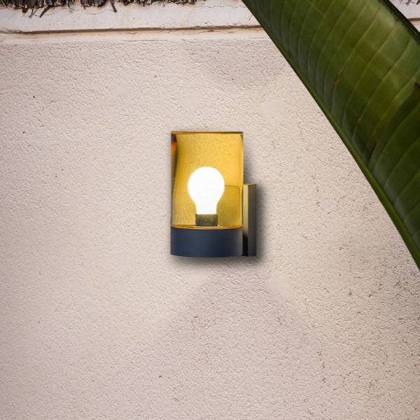FARO BARCELONA Applique d’extérieur Kila, ambre FARO BARCELONA