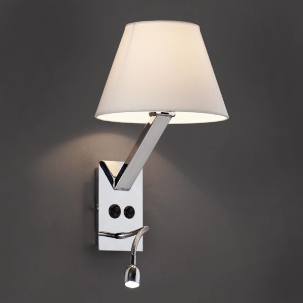 FARO BARCELONA Applique murale LED flexible Moma 2 blanche FARO BARCELONA