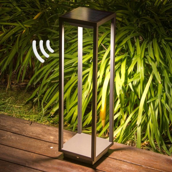 FARO BARCELONA Luminaire pour socle LED solaire Saura avec détecteur de mouvement FARO BARCELONA