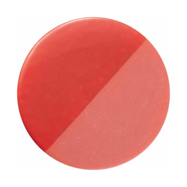 Ferroluce Plafonnier PI, brillant/mat, Ø 40 cm, rouge Ferroluce