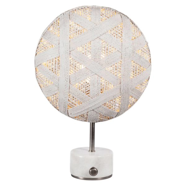 Forestier Chanpen S Hexagonal table argenté/blanc Forestier
