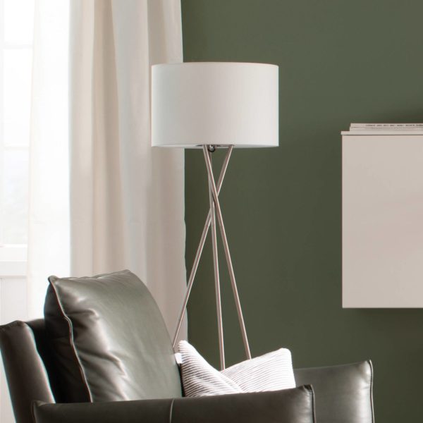 Schöner Wohnen Pina lampadaire trépied, blanc Schöner Wohnen