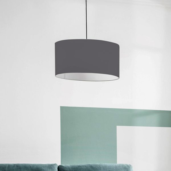 Schöner Wohnen Pina suspension simple, gris foncé Schöner Wohnen