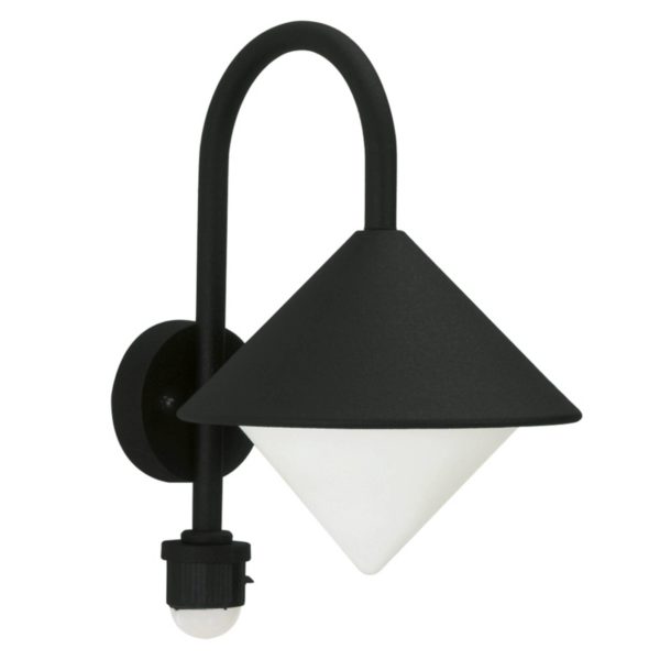 Albert Leuchten Applique ext Jolanda ac détecteur mvmnt, noir Albert Leuchten