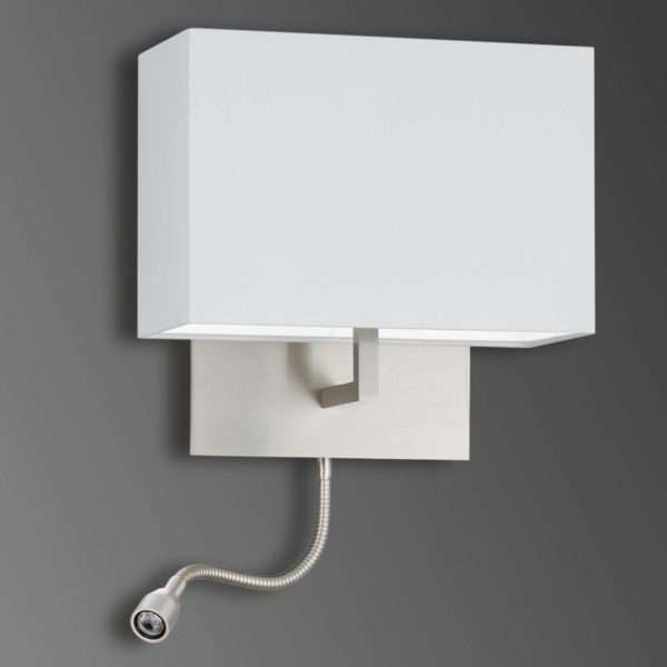 Knapstein Applique Mikola en chintz, bras liseuse LED Knapstein