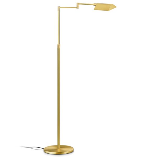 Knapstein Lampadaire LED Dream commande gestuelle, laiton Knapstein