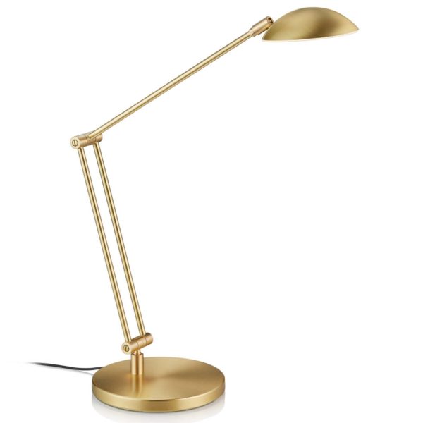 Knapstein Lampe à poser LED Hébé commande gestuelle, laiton Knapstein