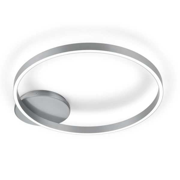 Knapstein Plafonnier LED Anel-60 nickel mat, up & down Knapstein