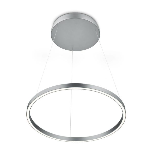 Knapstein Suspension LED Lisa-60, CCT, dimmable, nickel mat Knapstein