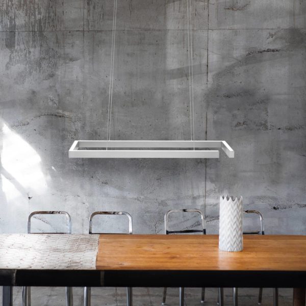 Knapstein Suspension LED Marisa-60, nickel mat, 60 x 20cm Knapstein