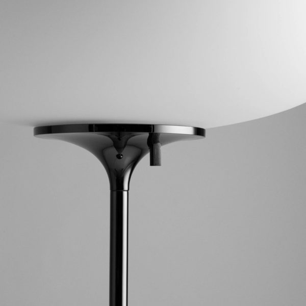 GUBI Stemlite lampadaire, noir-chromé, 110 cm GUBI