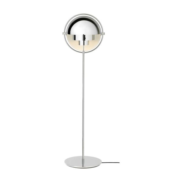 GUBI lampe sur pied Multi-Lite, hauteur 148 cm, chrome/chrome GUBI
