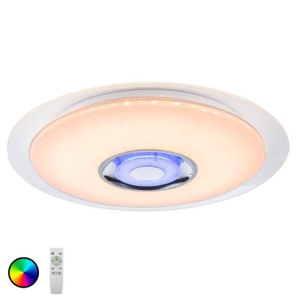 Globo Plafonnier LED Tune RVB avec haut-parleur Ø 47,5 Globo