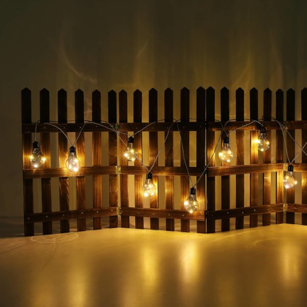 Globo Guirlande LED Jeffa, à 10 lampes, gris fumée Globo
