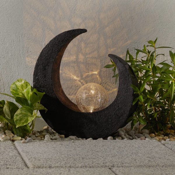 Lindby Lampe déco solaire LED Adem, ethnique, 30,5 cm LINDBY