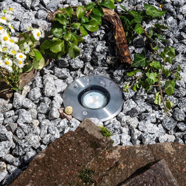 EVN Talpa spot encastrable dans le sol inox rond EVN