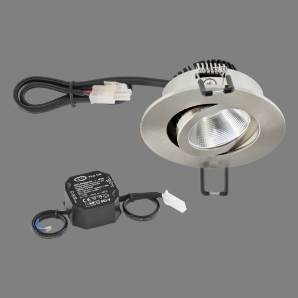 EVN PC20 lampe avec variateur 3000K acier EVN