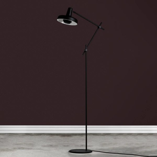 GRUPA Arigato lampadaire, bras en 3 parties, noir GRUPA