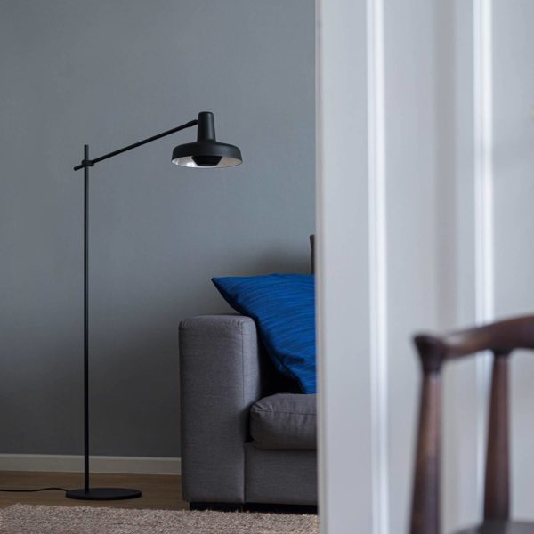 GRUPA Arigato Palace lampadaire double bras, noir GRUPA