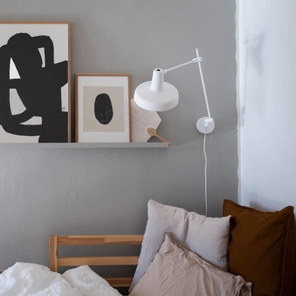 GRUPA Arigato applique murale à 1 lampe 70cm Ø23cm blanc GRUPA