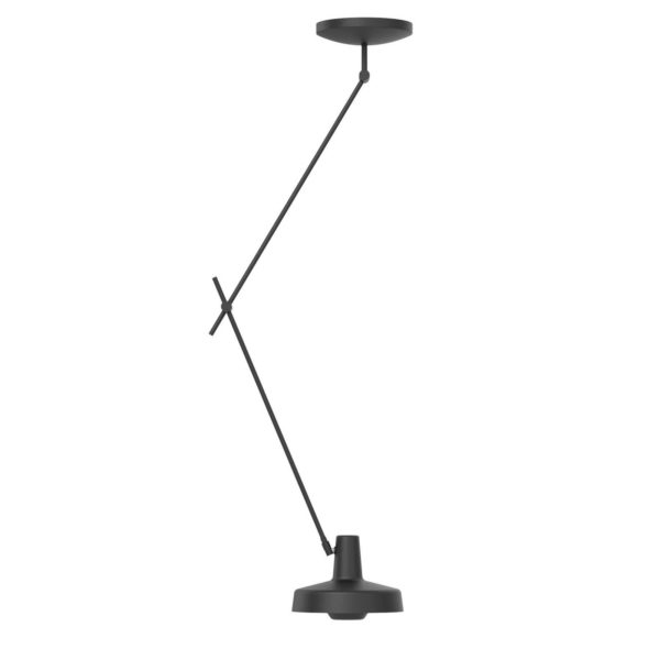 GRUPA Arigato Plafond à 1 lampe 110cm Ø23cm noir GRUPA