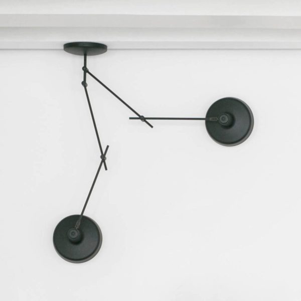 GRUPA Arigato plafonnier à 2 lampes 110cm noir GRUPA
