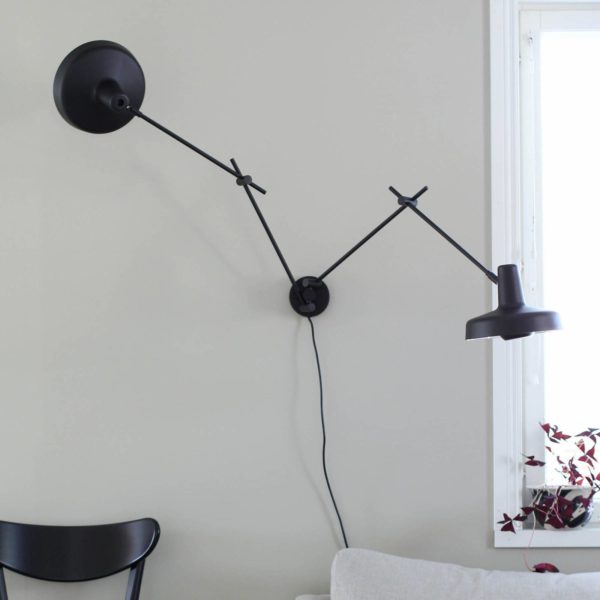 GRUPA Arigato applique 2 lampes 70 cm noire GRUPA