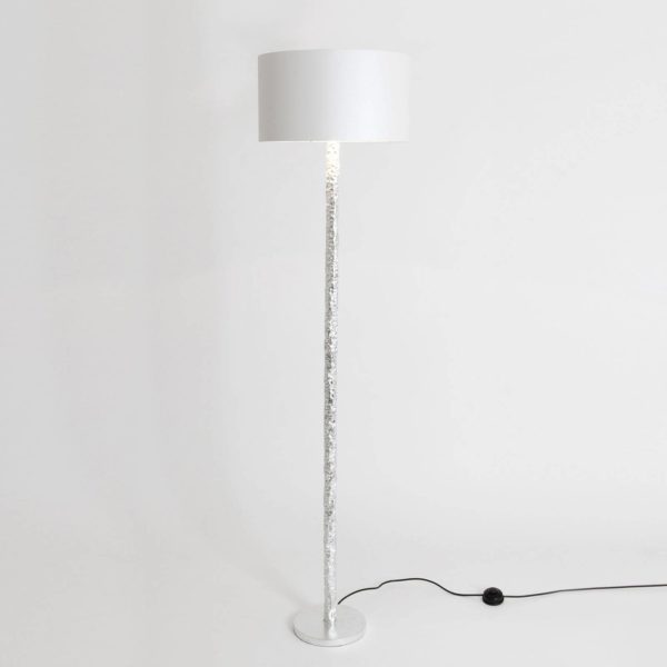 Holländer Lampadaire Cancelliere Rotonda soie blanc/argenté Holländer