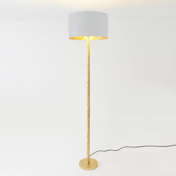 Holländer Lampadaire Cancelliere Rotonda soie blanc/doré Holländer