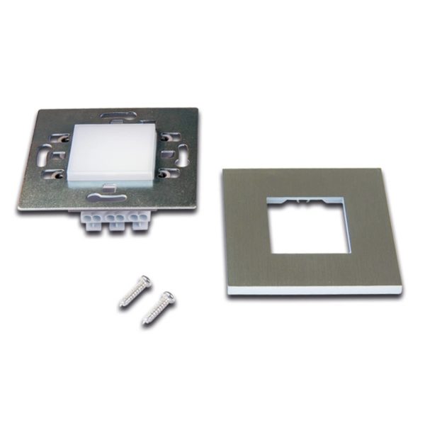 Hera Applique encastrable LED Wall F aspect acier inox Hera