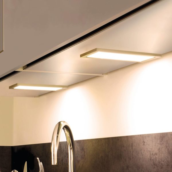 Hera LED sous meuble Sky variateur par 2 3 000 K inox Hera