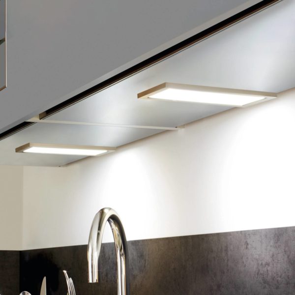 Hera LED sous meuble Sky variateur par 2 4 000 K inox Hera
