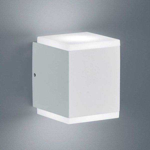 Helestra Kibo – applique d’extérieur LED blanc mat Helestra