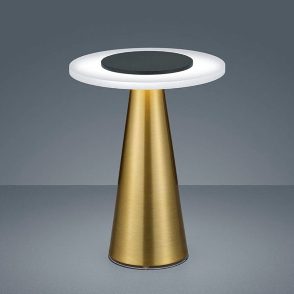 Helestra Bax lampe table variateur tactile, laiton Helestra