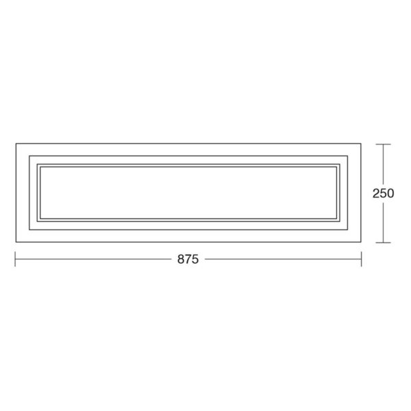 HerzBlut Otto O plafonnier rectangle noyer HerzBlut