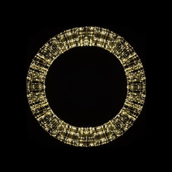 Christmas United Couronne de Noël LED, or, 800 LED, Ø 50cm Christmas United