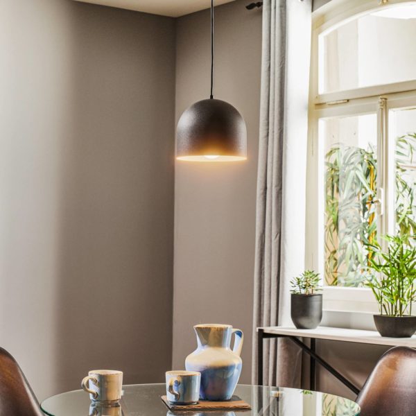 HELam Suspension Madison à 1 lampe noire HELam